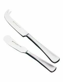 Maxwell & Williams Cosmopolitan Cheese & Pate Set Silver