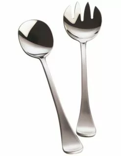 Maxwell & Williams Cosmopolitan Stainless Steel Salad Set Gift Boxed Silver
