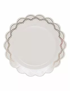 Salt&Pepper Eclectic 19cm Plate With Gold White