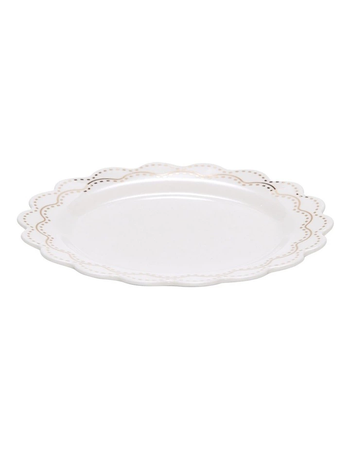 Salt&Pepper Eclectic 19cm Plate With Gold White 3 Salt&Pepper Eclectic 19cm Plate With Gold White - Image 3