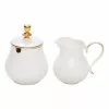 Salt&Pepper Eclectic Sugar Bowl And Creamer Set White