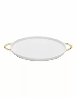 Salt&Pepper Eclectic 30cm Tray with Handles White