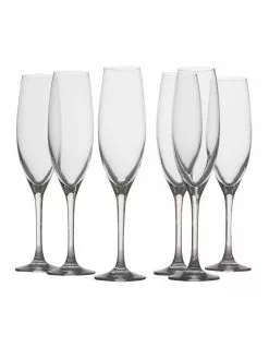 Maxwell & Williams Mansion Set of 6 180ml Champagne Flute
