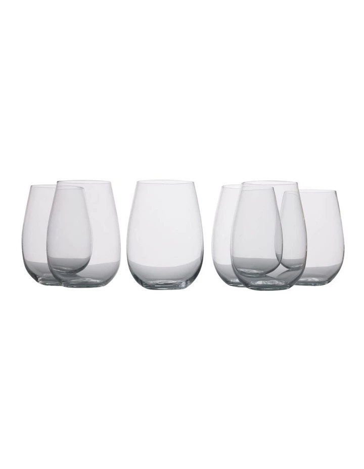Maxwell & Williams Mansion Set of 6 500ml Stemless Wine Glass Gift Boxed 1 Maxwell & Williams Mansion Set of 6 500ml Stemless Wine Glass Gift Boxed