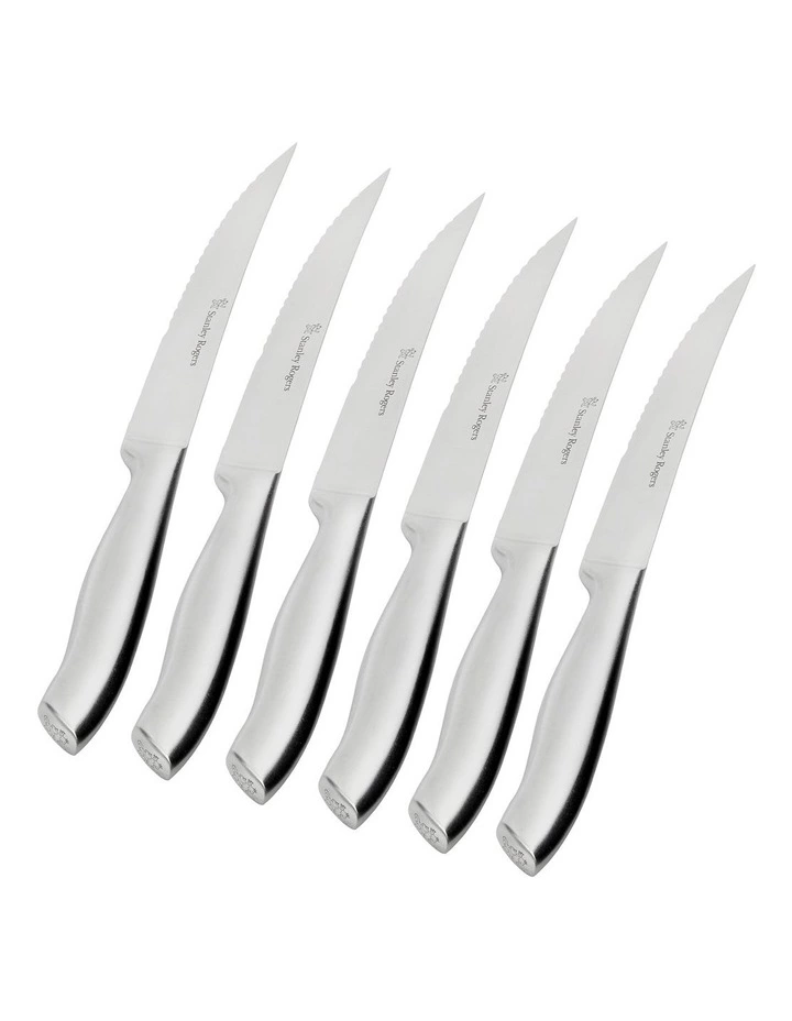 Stanley Rogers Imperial 6 Piece Steak Knife Set Stainless Steel 3 Stanley Rogers Imperial 6 Piece Steak Knife Set Stainless Steel - Image 3
