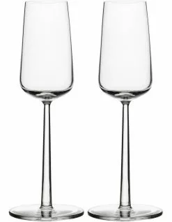 IITTALA Essence Set Of 2 Champagne Glass