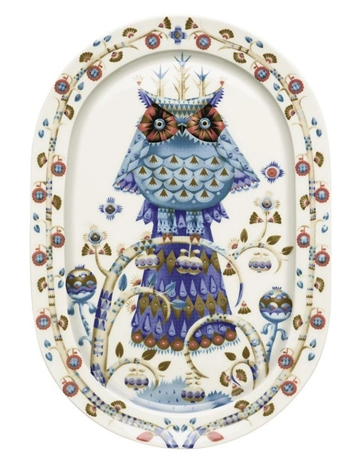 IITTALA Taika 41cm Oval Serving Platter White 1 IITTALA Taika 41cm Oval Serving Platter White