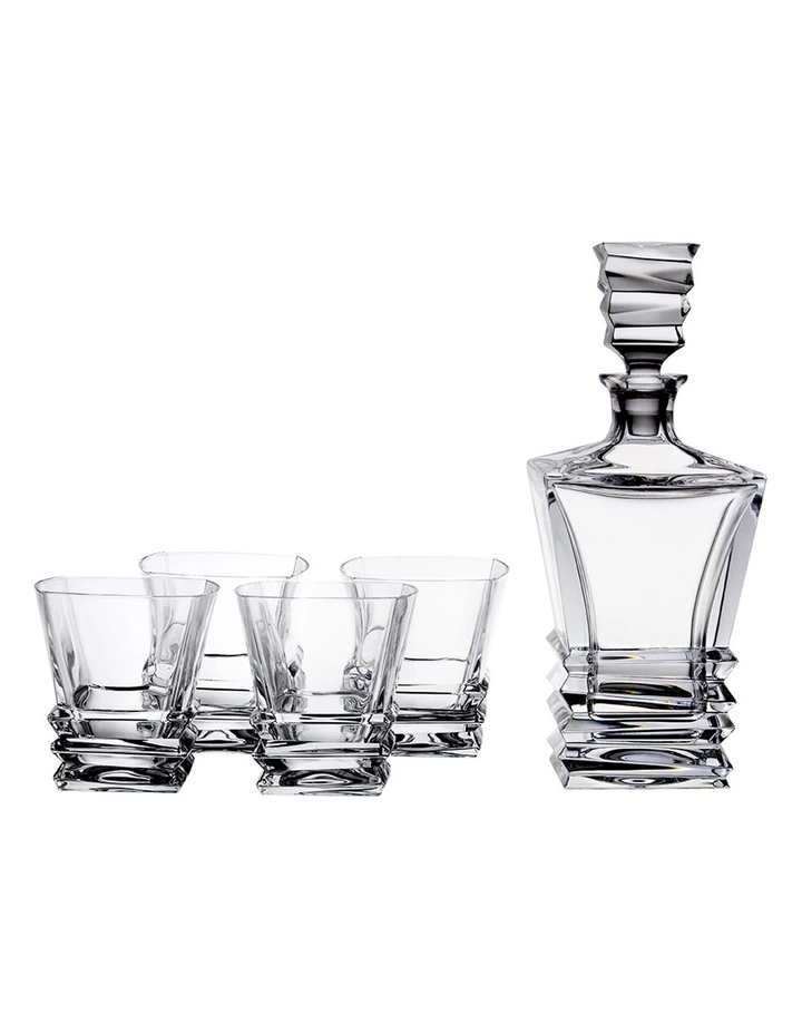 Royal Doulton Prism 5pc Decanter Set 1 Royal Doulton Prism 5pc Decanter Set