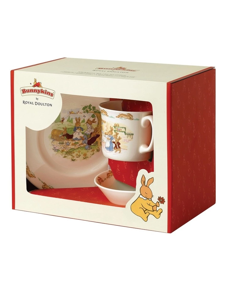 Royal Doulton Bunnykins 3pc Child Dinner Set 3 Royal Doulton Bunnykins 3pc Child Dinner Set - Image 3