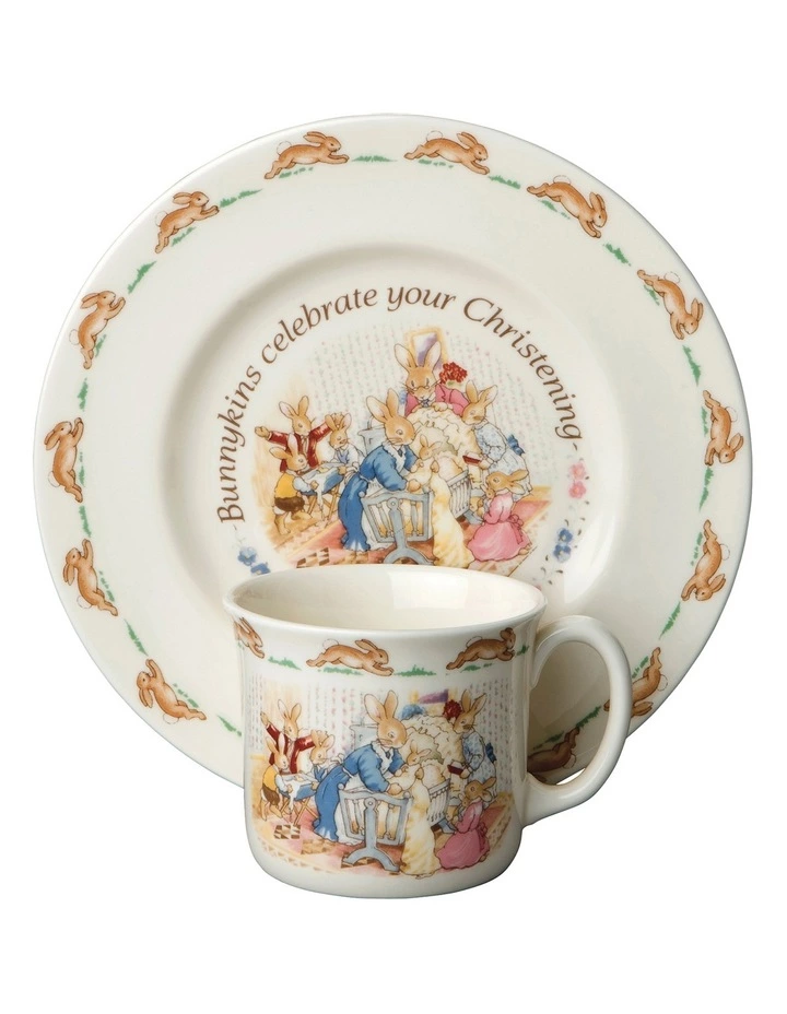 Royal Doulton Bunnykins 2pc Christening Set 1 Royal Doulton Bunnykins 2pc Christening Set