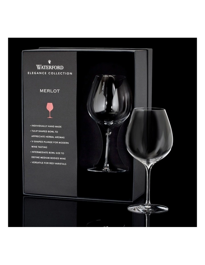 Waterford Elegance Merlot Set of 2 Wine Glass 3 Waterford Elegance Merlot Set of 2 Wine Glass - Image 3