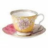 Wedgwood Butterfly Bloom Teacup & Saucer Set Yellow