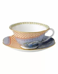 Wedgwood Butterfly Bloom Teacup & Saucer Blue