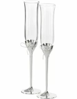 Wedgwood Vera Wang Love Knots Set of 2 Flute