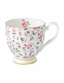 Royal Albert Rose Confetti 300ml Vintage Mug Pink/Purple