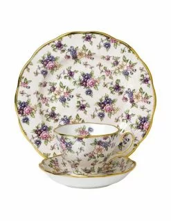 Royal Albert English Chintz 1940 Teacup Saucer Plate Cream