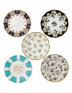 Royal Albert 100 Years Set 5 Plates 20Cm 1900 40S