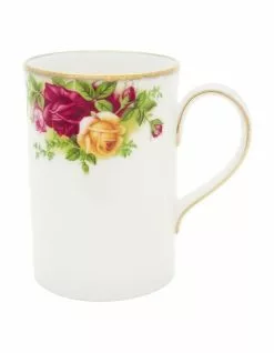 Royal Albert Old Country Roses Tall Bone Mug White