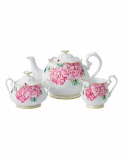 Royal Albert Miranda Kerr Teapot Sugar & Cream Set