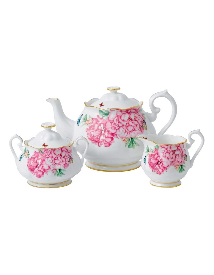 Royal Albert Miranda Kerr Teapot Sugar & Cream Set 1 Royal Albert Miranda Kerr Teapot Sugar & Cream Set