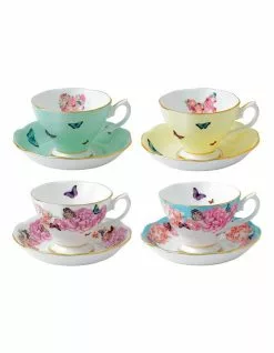 Royal Albert Miranda Kerr 4pc Cup & Saucer Set