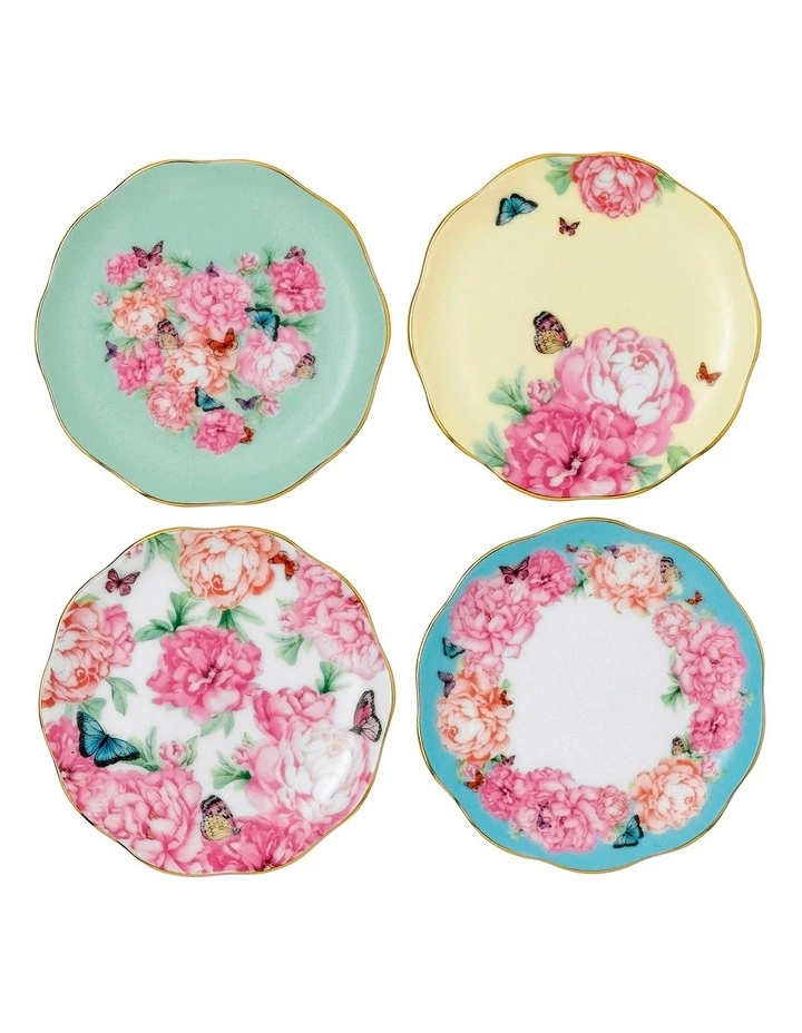 Royal Albert Miranda Kerr 11cm (Set of 4) Mini Plates Multicolour 1 Royal Albert Miranda Kerr 11cm (Set of 4) Mini Plates Multicolour