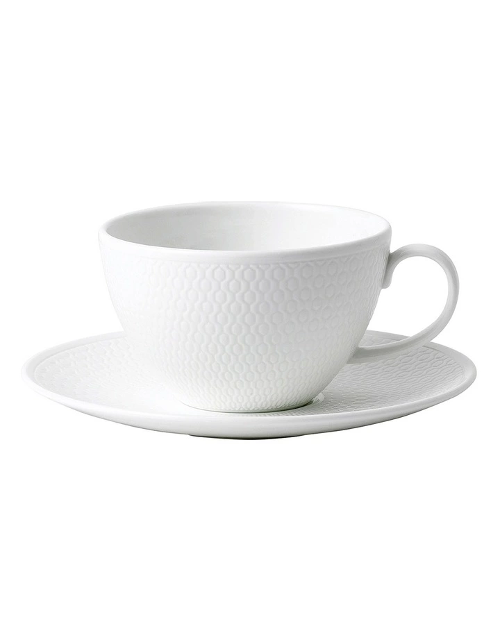 Wedgwood Gio Teacup & Saucer White 1 Wedgwood Gio Teacup & Saucer White
