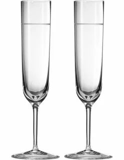 Wedgwood Vera Bande Set of 2 Toasting Flute