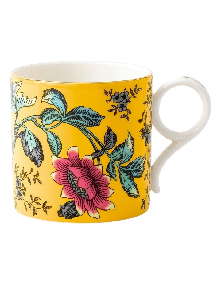 Wedgwood Wonderlust Yellow Tonquin 300ml Mug Yellow 1 Wedgwood Wonderlust Yellow Tonquin 300ml Mug Yellow