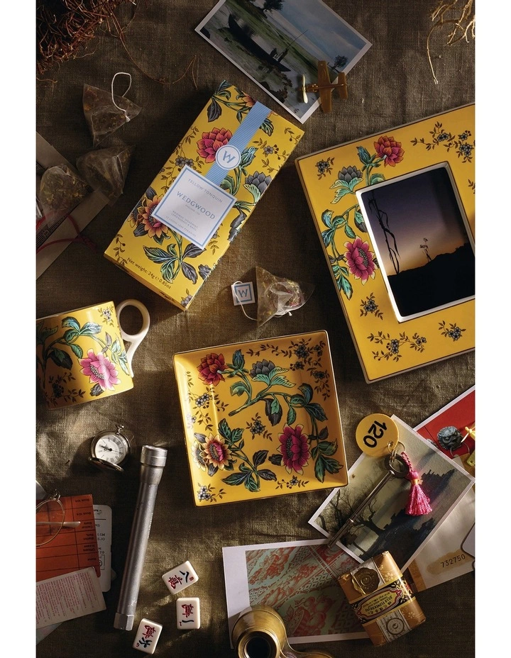 Wedgwood Wonderlust Yellow Tonquin 300ml Mug Yellow 2 Wedgwood Wonderlust Yellow Tonquin 300ml Mug Yellow - Image 2