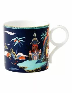 Wedgwood Wonderlust Blue Pagoda 300ml Mug Blue