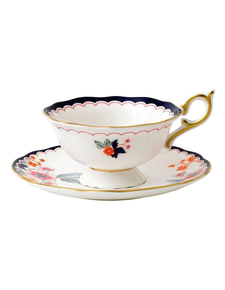 Wedgwood Wonderlust Jasmine Bloom Teacup & Saucer White 1 Wedgwood Wonderlust Jasmine Bloom Teacup & Saucer White