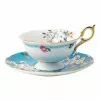 Wedgwood Wonderlust Apple Blossom Teacup & Saucer Blue