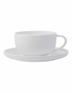 Maxwell & Williams 300ml High Rim Cup & Saucer White