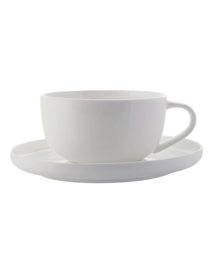 Maxwell & Williams 100ml High Rim Demi Cup & Saucer White 1 Maxwell & Williams 100ml High Rim Demi Cup & Saucer White