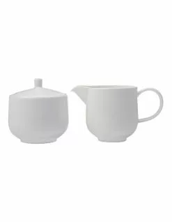 Maxwell & Williams Cashmere Sugar & Creamer Set Gift Boxed White