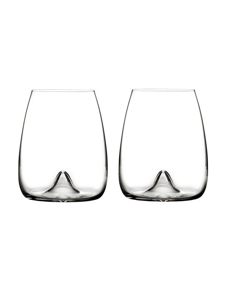 Waterford Elegance Set of 2 Stemless Wine Glass 1 Waterford Elegance Set of 2 Stemless Wine Glass