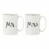 Kate spade new york Bridal Party Mr & Mrs 2pc Couples Mugs White