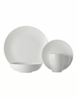 Maxwell & Williams White Basics Fitzrovia 16 Piece Coupe Dinner Set