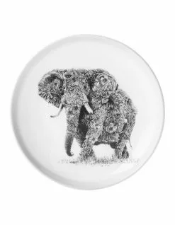 Maxwell & Williams Marini Ferlazzo 20cm African Elephant Plate Gift Boxed White