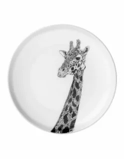 Maxwell & Williams Marini Ferlazzo 20cm African Giraffe Plate Gift Boxed White