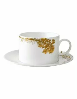 Wedgwood Vera Wang Jardin Teacup & Saucer White