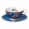 Wedgwood Paeonia Blush Teacup & Saucer Blue