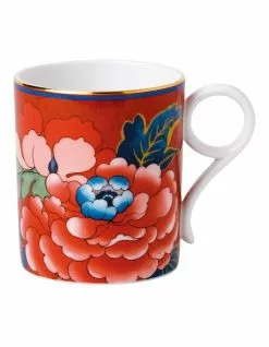 Wedgwood Paeonia Blush Mug Red