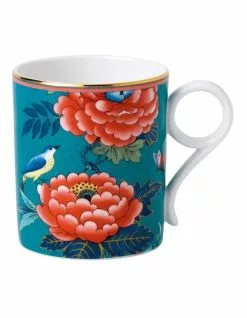 Wedgwood Paeonia Blush Mug Green