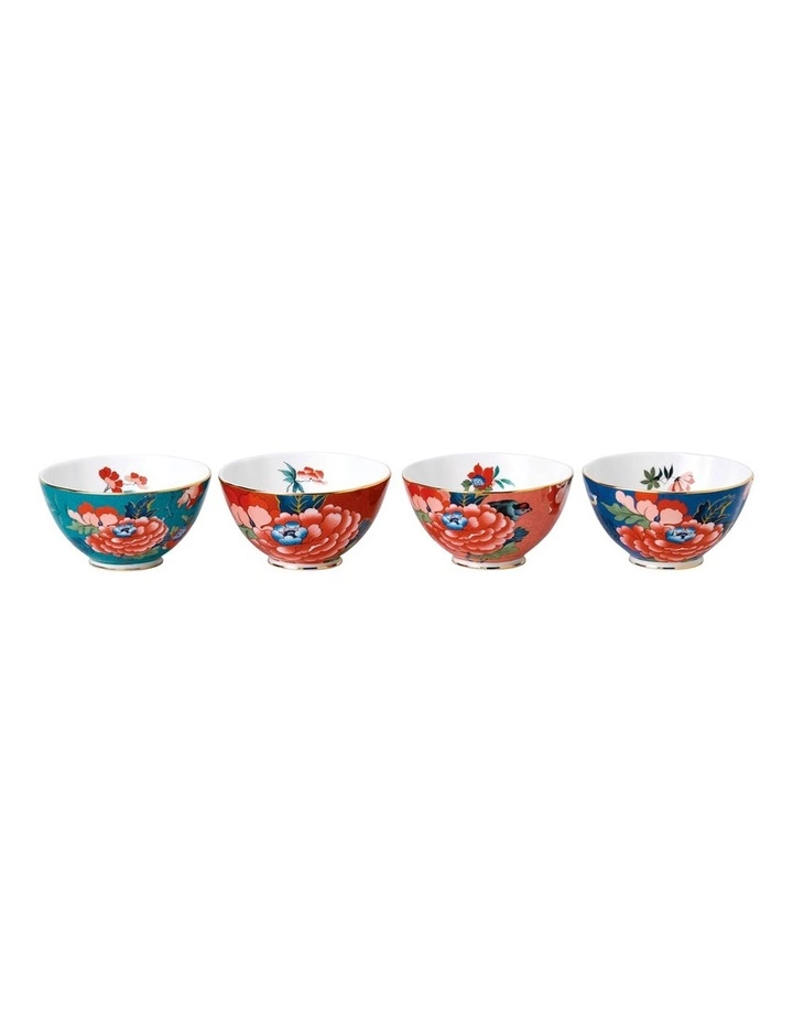 Wedgwood Paeonia Blush Set of 4 Ice Cream Bowls 1 Wedgwood Paeonia Blush Set of 4 Ice Cream Bowls