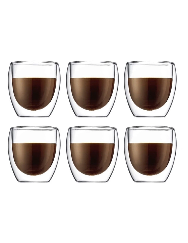 Bodum Pavina Double Wall Latte Glasses, Set of 2, 250ml 5 Bodum Pavina Double Wall Latte Glasses, Set of 2, 250ml - Image 5