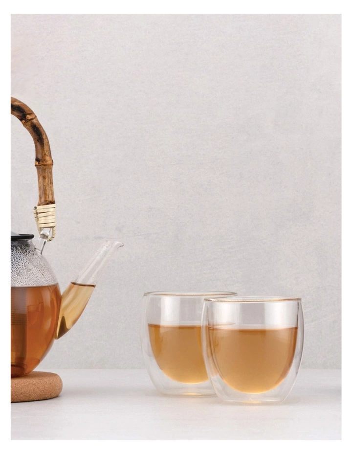 Bodum Pavina Double Wall Latte Glasses, Set of 2, 250ml 6 Bodum Pavina Double Wall Latte Glasses, Set of 2, 250ml - Image 6