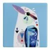 Maxwell & Williams Pete Cromer Ceramic 9.5cm Kookaburra Square Tile Coaster Blue