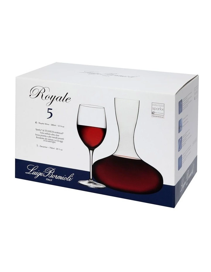 Luigi Bormioli Royale 5pc Decanter Set 3 Luigi Bormioli Royale 5pc Decanter Set - Image 3